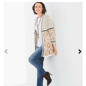 Cardigan, Mix Pattern, Chico's